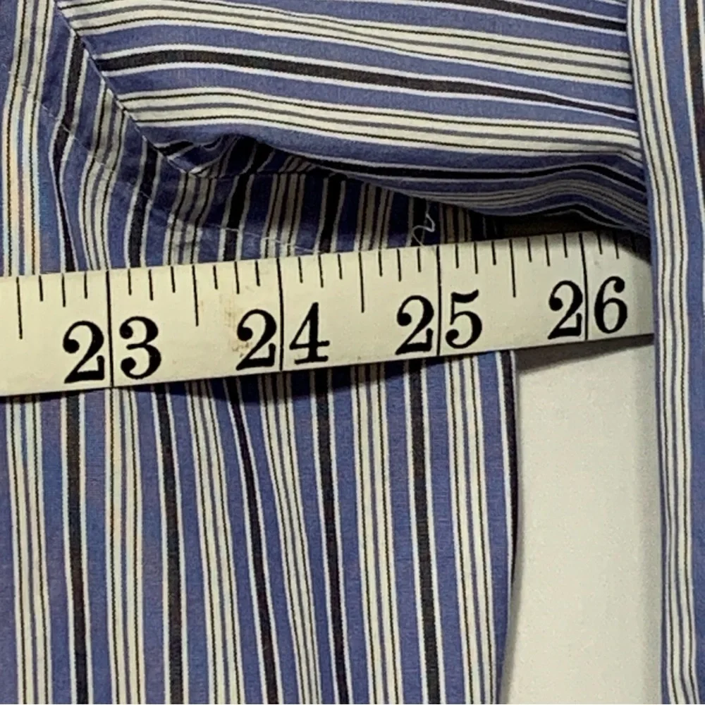 Polo Ralph Lauren Dress Shirt Andrew Striped Long Sleeve Mens Size 16.5 32/33‎